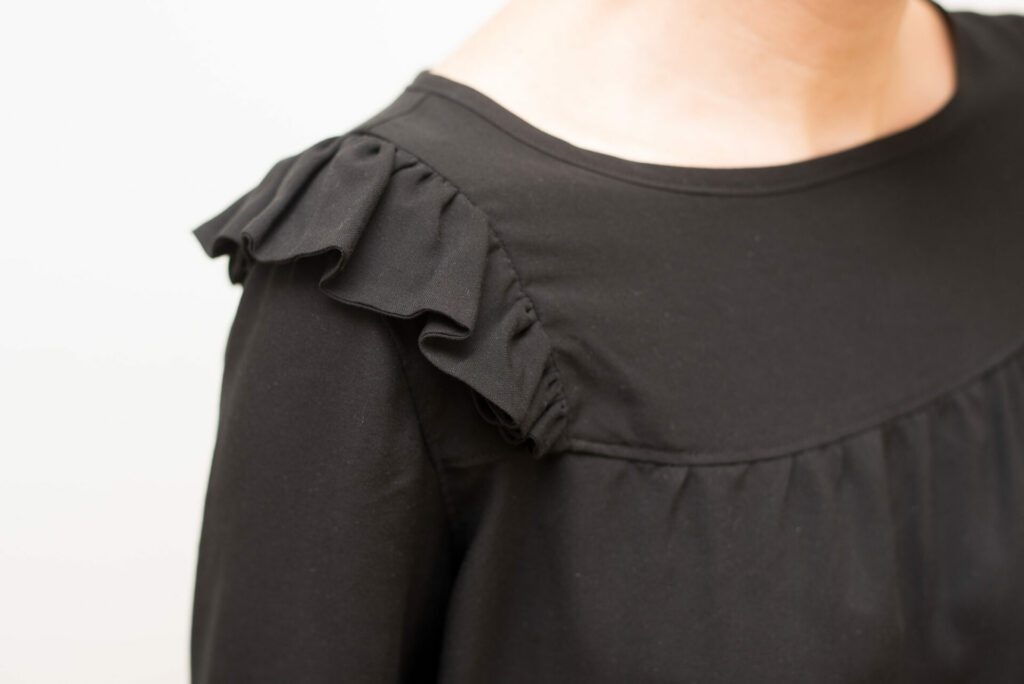 LaNanna Blouse, Detailbild Rüsche | pedilu