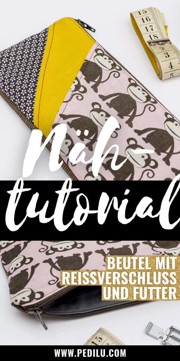 Anleitung für ein Mäppchen oder Kosmetikbeutel (Tutorial)