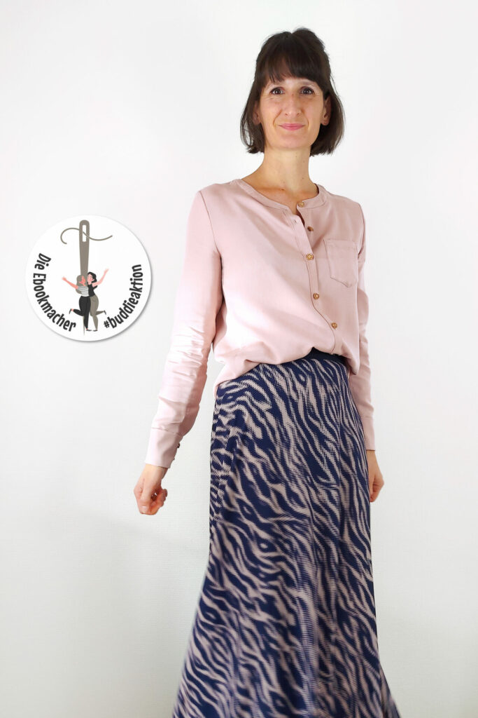 LaWoodie Blouse | pedilu | Designbeispiel mit Rock von k.triny