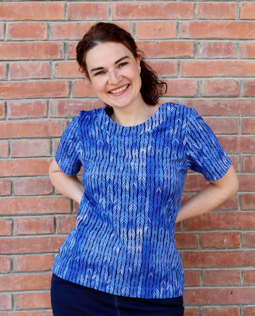 LaMarina Shirt von pedilu | Designbeispiel von juhu naeht | Shirt in Grobstrick-Optik