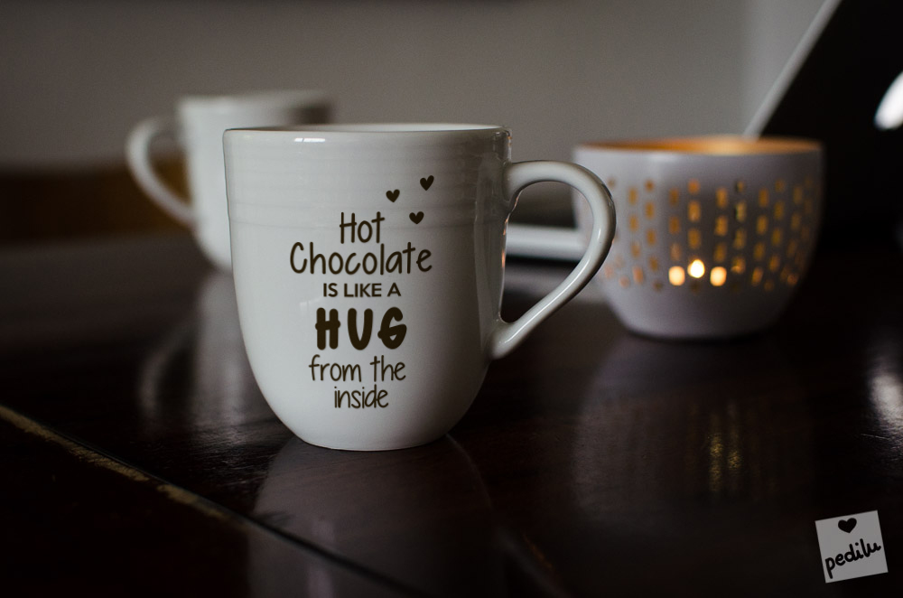 Hot chocolate is like a hug from the inside (mug)