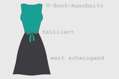 Kleid mit Grau