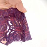 Materialbeispiel mit französischer Naht von k.triny Lingerie